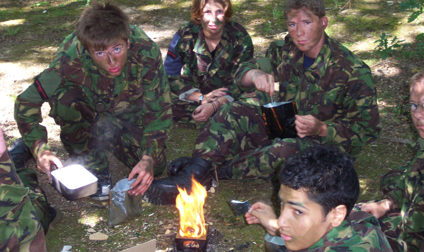CCF scavengers on camp in June 2013