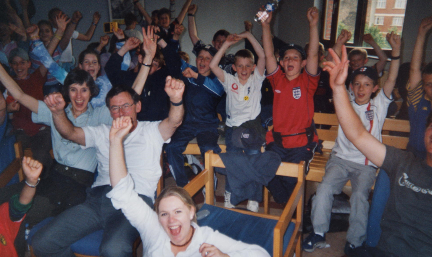 A very happy bunch on an RGS trip to Brussels in 2002