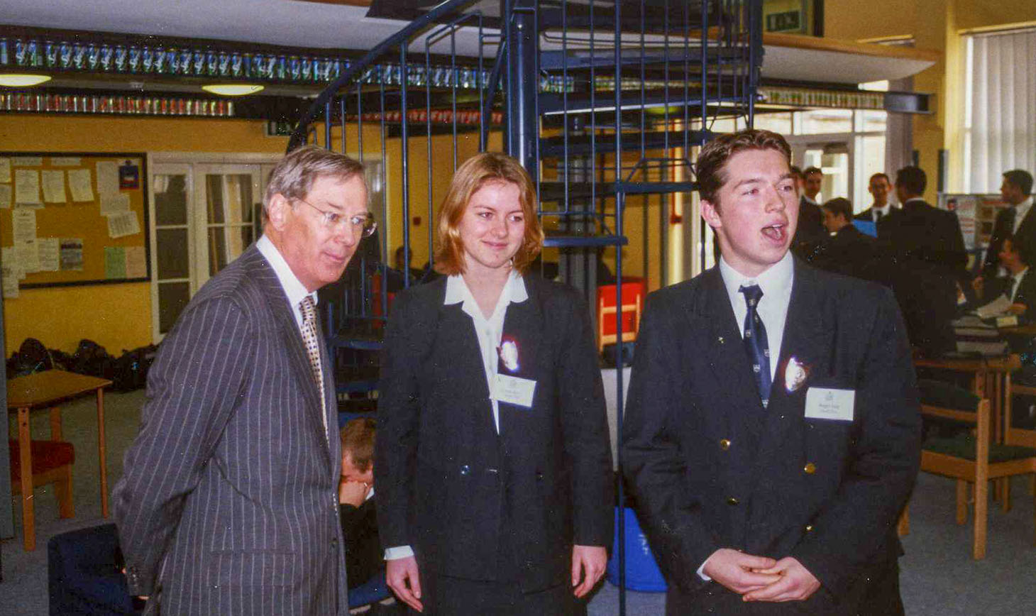 HRH Duke of Gloucester visiting in 2001