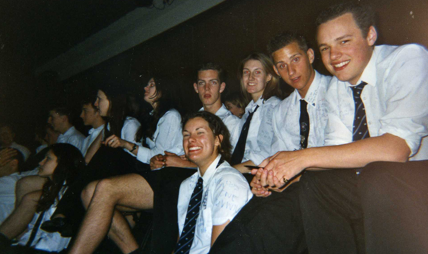 Some fresh faces from the 2001 Leavers Assembly