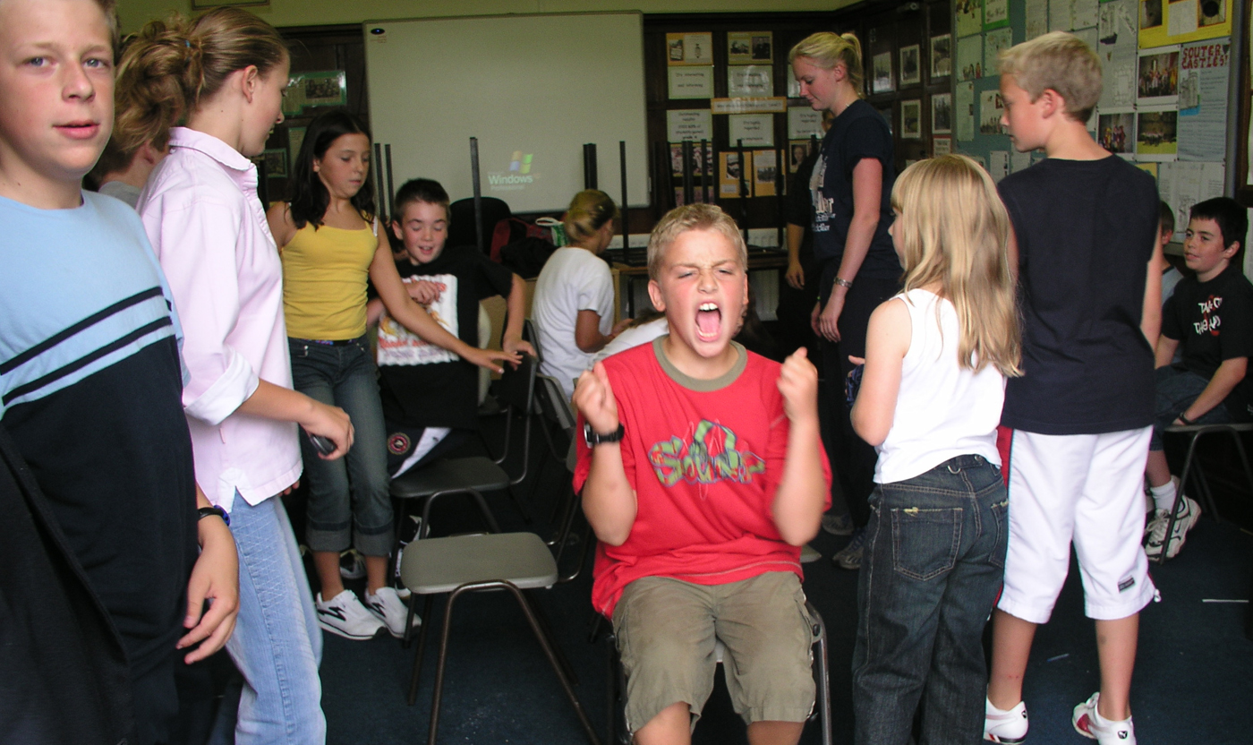 A very happy winner of Musical Chairs back in 2004